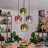 Lauden Hängeleuchte Glas 20 cm Blau, Grün, Klar, Kupferfarben, 4-flammig
