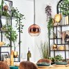Koyoto Hängeleuchte Glas 20 cm Klar, Kupferfarben, 1-flammig