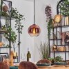 Koyoto Hängeleuchte Glas 20 cm Klar, Kupferfarben, 1-flammig