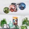 Gastor Deckenleuchte Glas 15 cm Blau, Chrom, Grün, Kupferfarben, Rauchfarben, 4-flammig