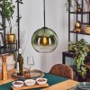 Koyoto Hängeleuchte Glas 25 cm Grün, Klar, 1-flammig