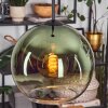 Koyoto Hängeleuchte Glas 25 cm Grün, Klar, 1-flammig