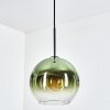 Koyoto Hängeleuchte Glas 25 cm Grün, Klar, 1-flammig
