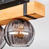 Sernadelo Deckenleuchte Glas 15 cm Naturfarben, Schwarz, 2-flammig