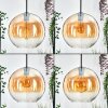 Koyoto Hängeleuchte Glas 30 cm Bernsteinfarben, Klar, 1-flammig