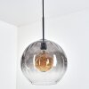 Koyoto Hängeleuchte Glas 30 cm Klar, Rauchfarben, 1-flammig