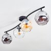 Ripoll Deckenleuchte Glas 15 cm Bernsteinfarben, Klar, Rauchfarben, 4-flammig