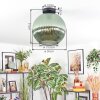 Koyoto Deckenleuchte Glas 30 cm Grün, 1-flammig