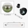 Koyoto Deckenleuchte Glas 30 cm Grün, Klar, 1-flammig