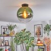 Koyoto Deckenleuchte Glas 30 cm Grün, Klar, 1-flammig