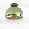 Koyoto Deckenleuchte Glas 30 cm Grün, Klar, 1-flammig