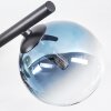Chehalis Deckenleuchte Glas 15 cm Blau, Grün, Klar, Kupferfarben, 5-flammig