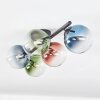Chehalis Deckenleuchte Glas 15 cm Blau, Grün, Klar, Kupferfarben, 5-flammig
