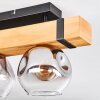 Sernadelo Deckenleuchte Glas 15 cm Naturfarben, Schwarz, 2-flammig