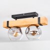 Sernadelo Deckenleuchte Glas 15 cm Naturfarben, Schwarz, 2-flammig