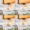 Sernadelo Deckenleuchte Glas 15 cm Naturfarben, Schwarz, 2-flammig