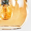 Koyoto Deckenleuchte Glas 15 cm Bernsteinfarben, Chrom, Rauchfarben, 4-flammig