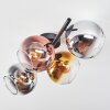Koyoto Deckenleuchte Glas 15 cm Chrom, Gold, Klar, Kupferfarben, Rauchfarben, 4-flammig