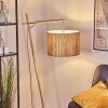 Bongal Stehleuchte 40 cm Naturfarben, Weiß, 1-flammig