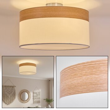 Pontresina Deckenleuchte Nickel-Matt, 3-flammig