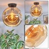 Ripoll Deckenleuchte Glas 30 cm Bernsteinfarben, 1-flammig