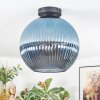 Koyoto Deckenleuchte Glas 30 cm Blau, 1-flammig