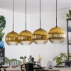 Koyoto Hängeleuchte Glas 30 cm Gold, Klar, 4-flammig