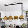 Koyoto Hängeleuchte Glas 30 cm Gold, Klar, 4-flammig