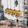 Koyoto Hängeleuchte Glas 30 cm Gold, Klar, 4-flammig
