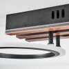Galen Deckenleuchte LED Holzoptik, Schwarz, 1-flammig