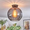Koyoto Deckenleuchte Glas 30 cm Rauchfarben, 1-flammig