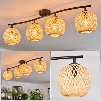 Basto Deckenleuchte 15 cm Naturfarben, 4-flammig