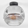 Ripoll Deckenleuchte Glas 30 cm Klar, Rauchfarben, 1-flammig