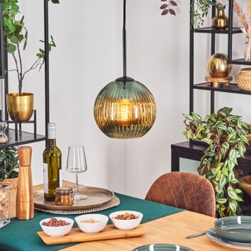 Koyoto Hängeleuchte Glas 20 cm Grün, 1-flammig