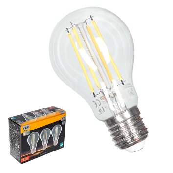 LED Leuchtmittel E27 2700 Kelvin 6,5 Watt 810 Lumen 3-er