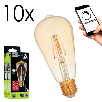 LED E27 10er Set 5,5 Watt 2200 Kelvin 500 Lumen