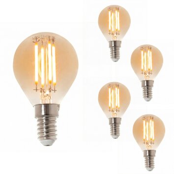 LED E14 5er Set 4 Watt 2200 Kelvin 350 Lumen
