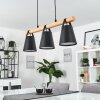 Andian Pendelleuchte Naturfarben, Schwarz, 3-flammig