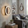 Galen Wandleuchte LED Holzoptik, Schwarz, 1-flammig