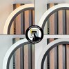 Galen Wandleuchte LED Holzoptik, Schwarz, 1-flammig