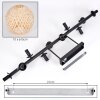 Basto Deckenleuchte 15 cm Naturfarben, 10-flammig