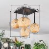 Basto Deckenleuchte 15 cm Naturfarben, 5-flammig