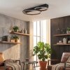 Galor Deckenleuchte LED Holzoptik, Schwarz, 1-flammig