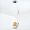 Ripoll Hängeleuchte Glas 20 cm Bernsteinfarben, 1-flammig