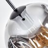 Ripoll Hängeleuchte Glas 20 cm Klar, Rauchfarben, 1-flammig
