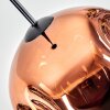Ripoll Hängeleuchte Glas 25 cm Klar, Kupferfarben, 1-flammig