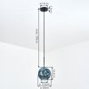 Ripoll Hängeleuchte Glas 20 cm Blau, 1-flammig