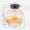 Koyoto Deckenleuchte Glas 25 cm Bernsteinfarben, 1-flammig