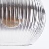 Koyoto Hängeleuchte Glas 25 cm Klar, Rauchfarben, 4-flammig