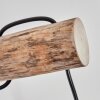 Koyoto Wandleuchte Glas 15 cm 2er Set Naturfarben, Schwarz, 1-flammig